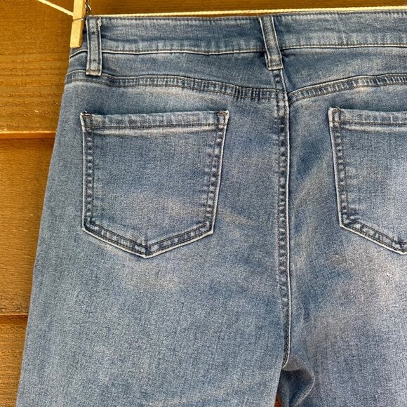 Buffalo David Button Aubrey Mid-Rise Super Stretch Soft Ankle Grazer Jeans 8/29 - Picture 11 of 12